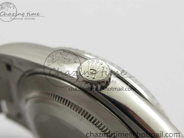 40mm Dial 904 President Ice on Markers T 228239 Blue Crystal SS A2836 Bracelet Dial New SS Version BP Day-Date 0330